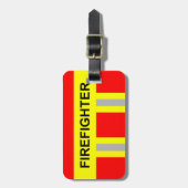 Feuerwehr Symbol Uniform Rot Gepäckanhänger Bagagelabel (Voorkant verticaal)