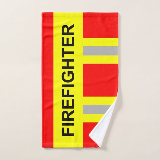 Feuerwehr Symbol Uniform Rot Handtuch Handdoek (Handdoek)