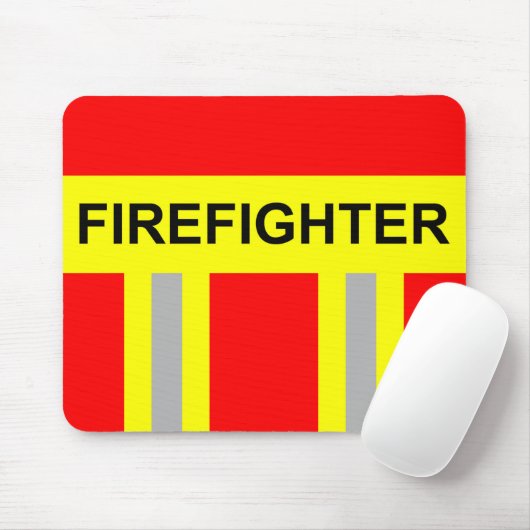 Feuerwehr Symbol Uniform Rot Mousepad Muismat (Met muis)