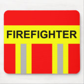 Feuerwehr Symbol Uniform Rot Mousepad Muismat (Voorkant)