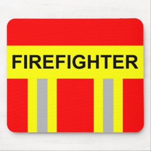 Feuerwehr Symbol Uniform Rot Mousepad Muismat