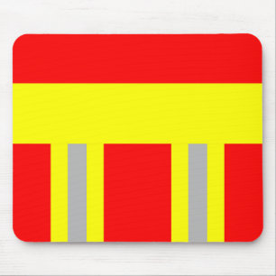 Feuerwehr Symbol Uniform Rot Mousepad Muismat