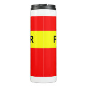 Feuerwehr Symbol Uniform Rot Thermosbeker (Achterkant)