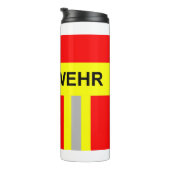 Feuerwehr Symbol Uniform Rot Thermosbeker (Geroteerd rechts)