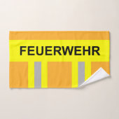 Feuerwehr Symbol Uniform Sandfarben Handdoek (Handdoek)