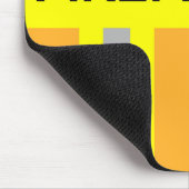 Feuerwehr Symbol Uniform Sandfarben Mousepad Muismat (Hoek)