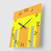 Feuerwehr Symbol Uniform Sandfarben Quadratische W Vierkante Klok (Hoek)