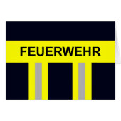 Feuerwehr Symbool Uniform Blau (Voorkant Horizontaal)
