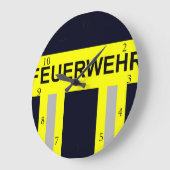 Feuerwehr Symbool Uniform Blau Grote Klok (Hoek)