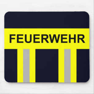 Feuerwehr Symbool Uniform Blau Muismat