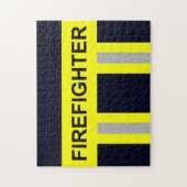 Feuerwehr Symbool Uniform Blau Puzzle Legpuzzel (Verticaal)