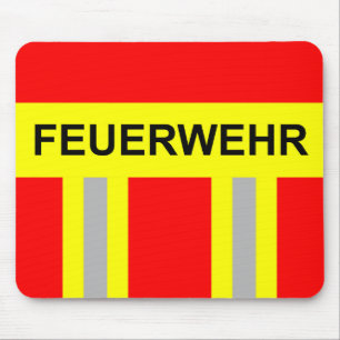 Feuerwehr Symbool Uniform Rot Muismat