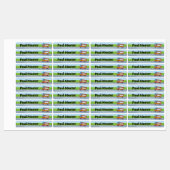 Feuerwehr Tag - 96 schmale Kinder Etiketten Labels (Vel)