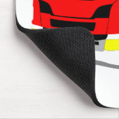 Feuerwehrauto Löschfahrzeug Mousepad Muismat (Hoek)