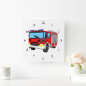 Feuerwehrauto Löschfahrzeug Vierkante Klok (Huis)
