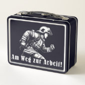 Feuerwehrfrau "Auf dem Weg zur Arbeit!" (Achterkant)