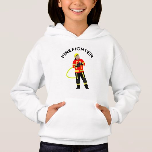 Feuerwehrmann in Einsatzkleidung  Hoodie (Voorkant)