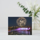 Feuerwerk über den Niagarafällen Postkarte Briefkaart (Staand voorkant)