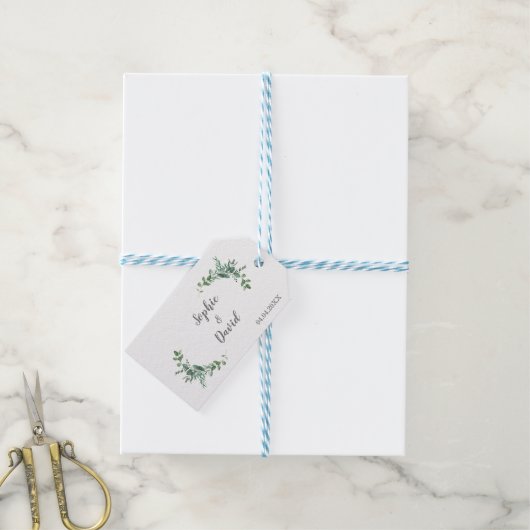 Feuillage Eucalyptus Cadeaulabel (Met Touw)