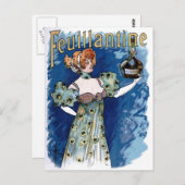 Feuillantine-likeurreclame Briefkaart (Voorkant / Achterkant)