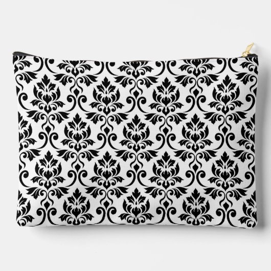Feuille Damask Big Pattern Black op White Etui (Achterkant)