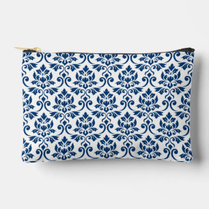 Feuille Damask Big Pattern Dark Blue op White Etui
