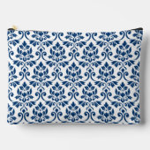 Feuille Damask Big Pattern Dark Blue op White Etui (Voorkant)