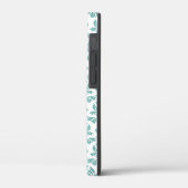 Feuille Damask Blauwgroen Pattern (Aangepast) Case-Mate iPhone Case (Achterkant / Links)
