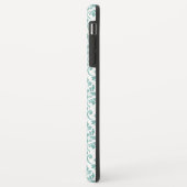 Feuille Damask Blauwgroen Pattern (Aangepast) Case-Mate iPhone Case (Achterkant/links)