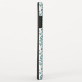 Feuille Damask Blauwgroen Pattern (Aangepast) Case-Mate iPhone Case (Achterkant/rechts)