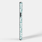 Feuille Damask Blauwgroen Pattern (Aangepast) Case-Mate iPhone Case (Achterkant / Rechts)
