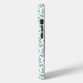 Feuille Damask Blauwgroen Pattern (Aangepast) Case-Mate iPhone Case (Achterkant / Links)