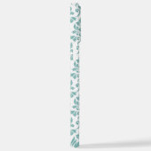 Feuille Damask Blauwgroen Pattern (Aangepast) iPhone Hoesje (Rechterkant)