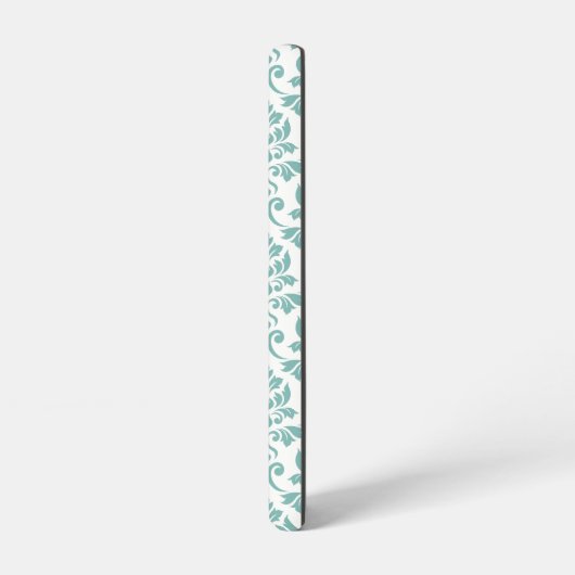 Feuille Damask Blauwgroen Pattern (Aangepast) Samsung Galaxy Hoesje (Linkerkant)