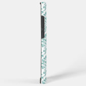 Feuille Damask Blauwgroen Pattern (Aangepast) Samsung Galaxy Hoesje (Rechterkant)