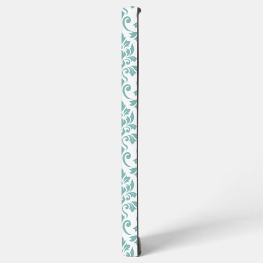 Feuille Damask Blauwgroen Pattern (Aangepast) Samsung Galaxy Hoesje (Linkerkant)