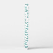 Feuille Damask Blauwgroen Pattern Case-Mate iPhone Case (Achterkant / Rechts)