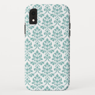 Feuille Damask Blauwgroen Pattern Case-Mate iPhone Case