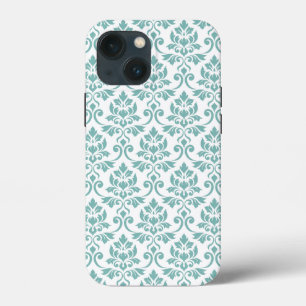 Feuille Damask Blauwgroen Pattern Case-Mate iPhone Case