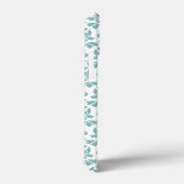 Feuille Damask Blauwgroen Pattern Case-Mate iPhone Case (Achterkant / Rechts)
