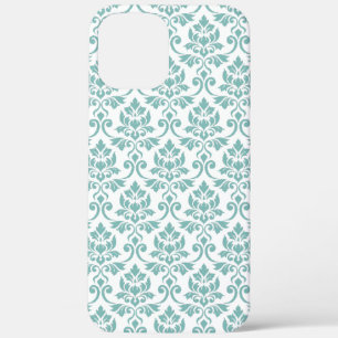 Feuille Damask Blauwgroen Pattern Case-Mate iPhone Case