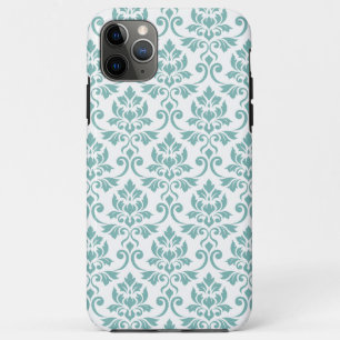 Feuille Damask Blauwgroen Pattern Case-Mate iPhone Case