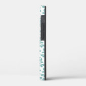 Feuille Damask Blauwgroen Pattern Case-Mate iPhone Case (Achterkant / Links)