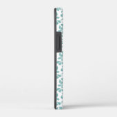 Feuille Damask Blauwgroen Pattern Case-Mate iPhone Case (Achterkant / Rechts)