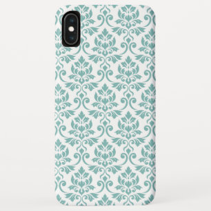 Feuille Damask Blauwgroen Pattern Case-Mate iPhone Case