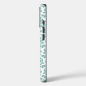 Feuille Damask Blauwgroen Pattern Case-Mate iPhone Case (Achterkant / Links)