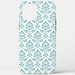 Feuille Damask Blauwgroen Pattern Case-Mate iPhone Case