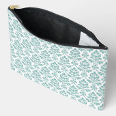 Feuille Damask Blauwgroen Pattern Etui (Open)