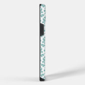 Feuille Damask Blauwgroen Pattern iPhone Hoesje (Rechterkant)