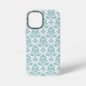Feuille Damask Blauwgroen Pattern iPhone Hoesje (Achterkant)